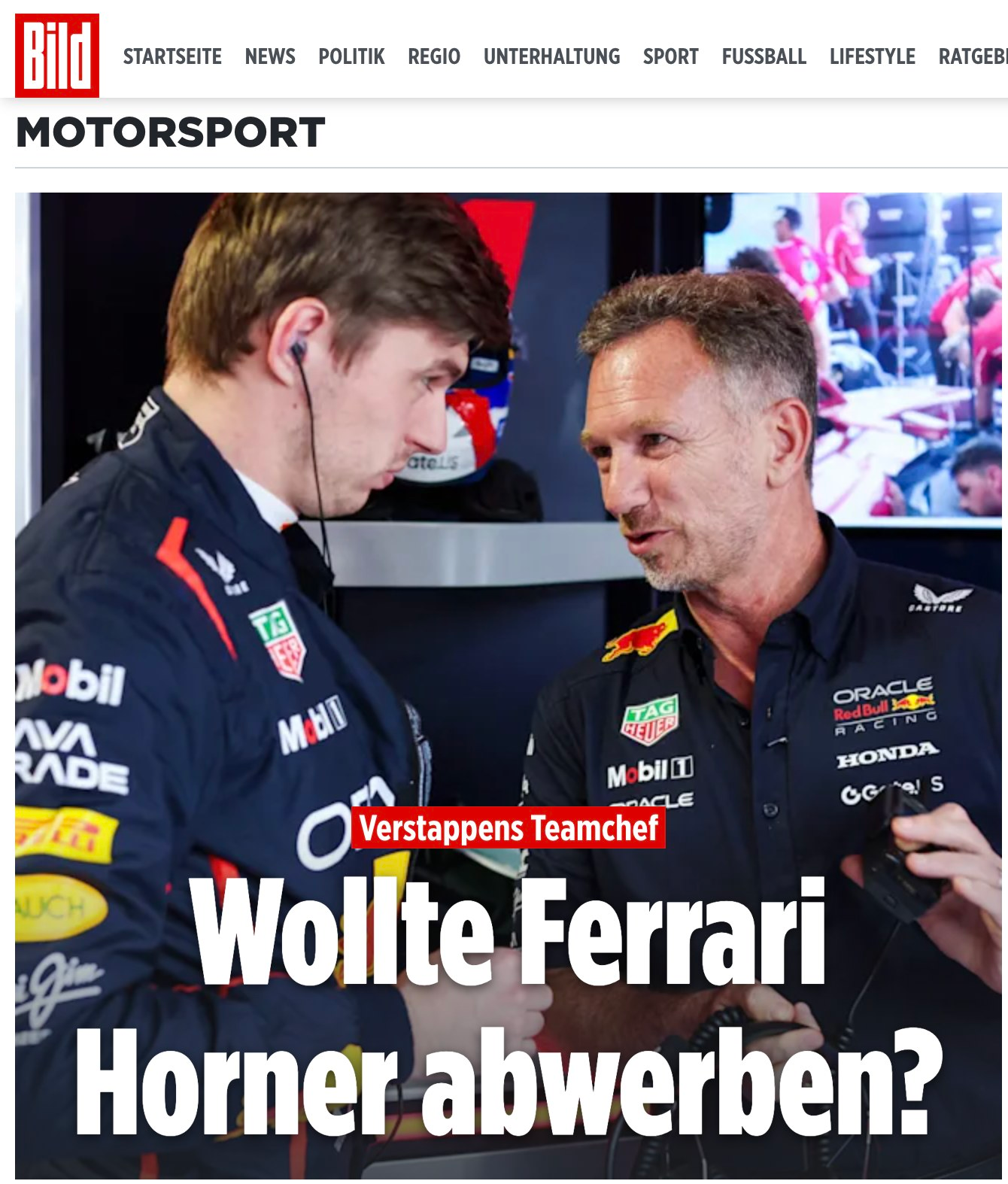 Ferrari 挖角 Christian Horner？