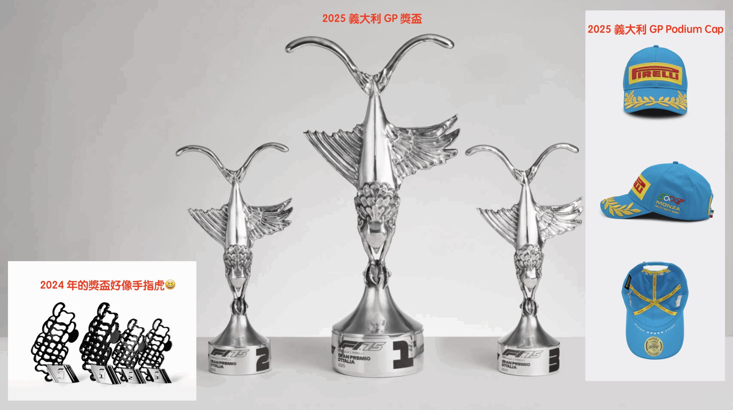 2025 義大利🇮🇹GP 獎盃＆Podium Cap