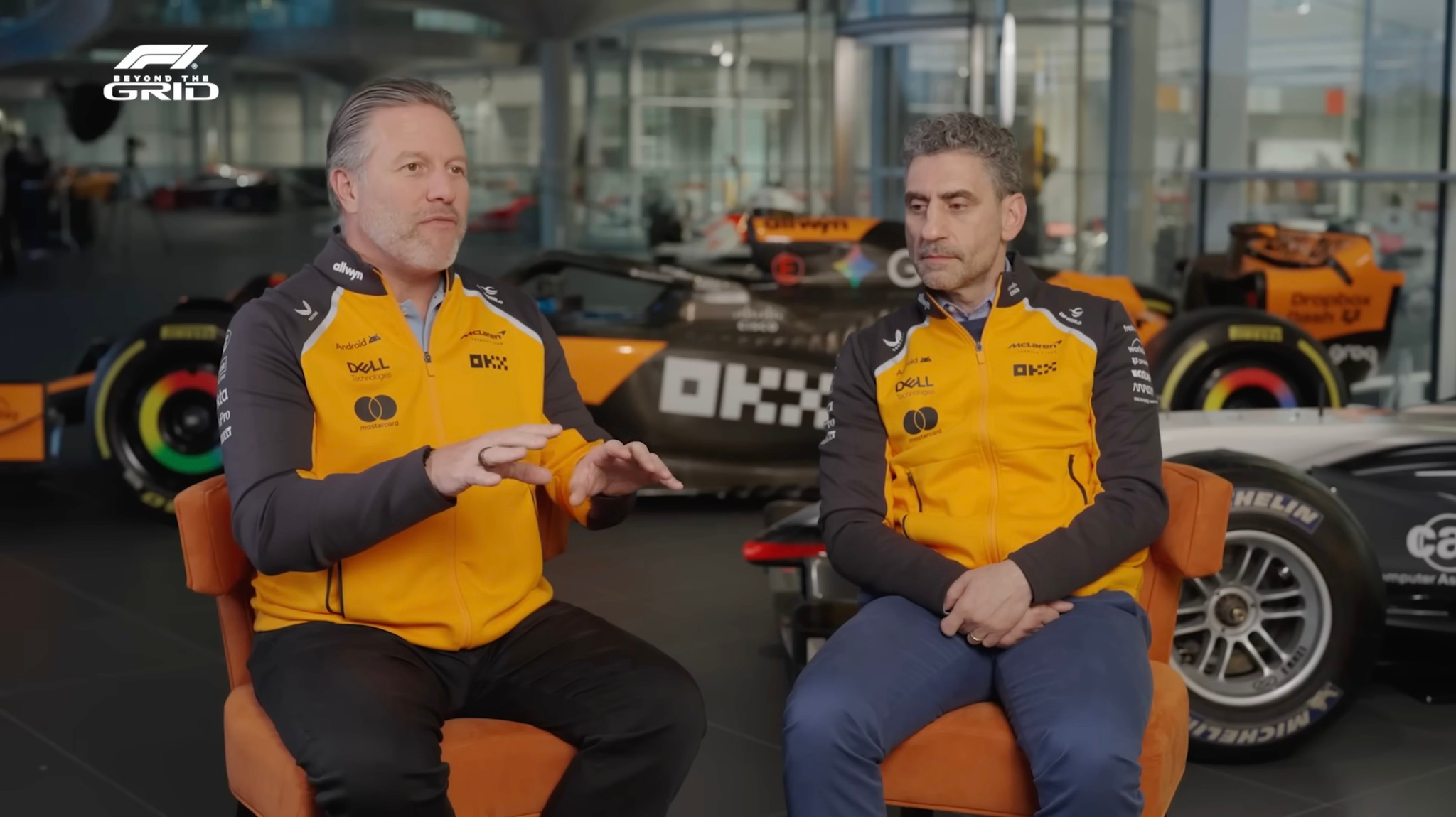 F1 Beyond The Grid – 在 MTC 專訪 Zak Brown 與 Andrea Stella